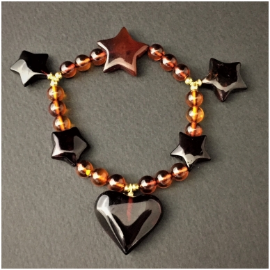 Amber bracelet "Stars"