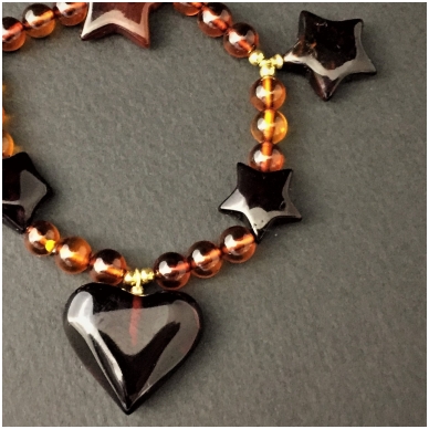 Amber bracelet "Stars" 2