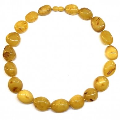 Yellow amber necklace