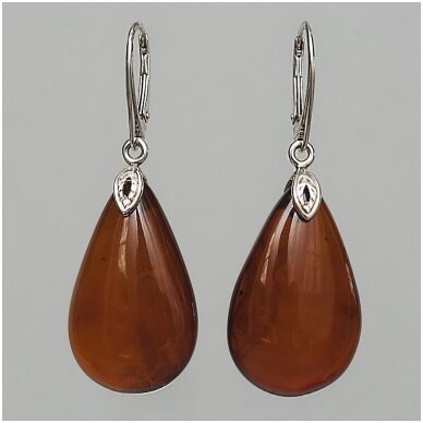 Cognac colour earings