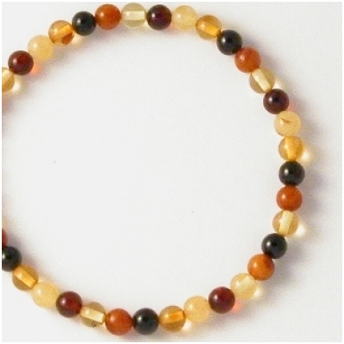 Multicolour amber bracelet 2