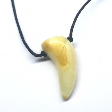 Pendant from white amber