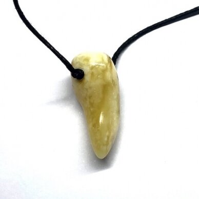 Pendant from white amber