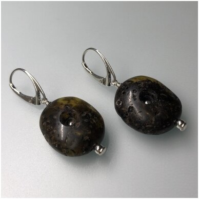 Dark amber earings