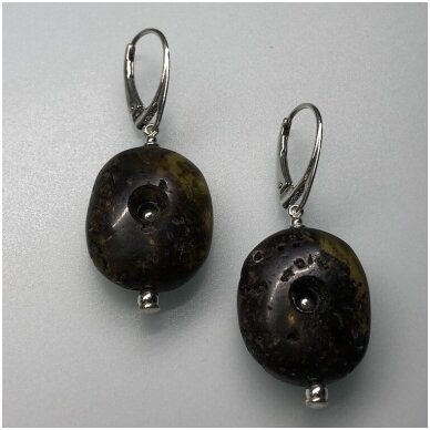 Dark amber earings 3