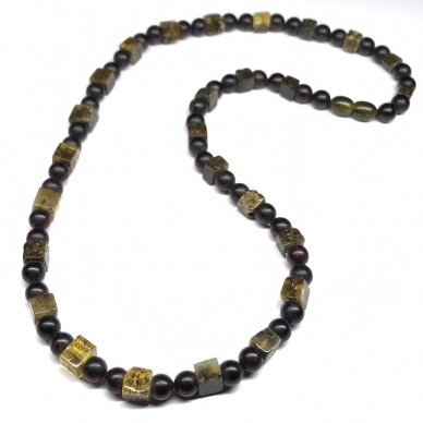 Dark and Cherry amber necklace