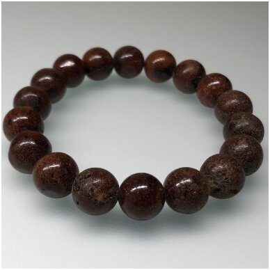 Dark brown amber bracelet 2