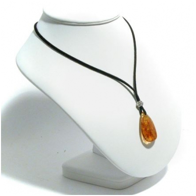 Brownish amber pendant