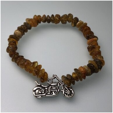 Amber bracelet for kids "Bike"