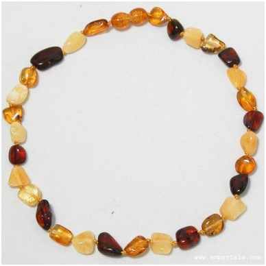 Amber necklace for children