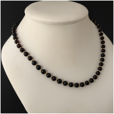 Amber necklace "Pearl"