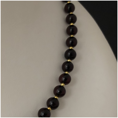 Amber necklace "Pearl" 2