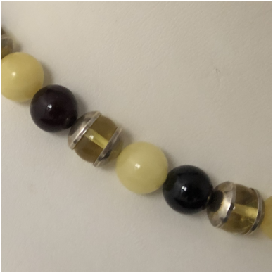 Cherry and yellow white amber necklace 2